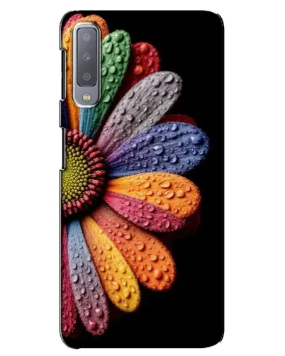 Чехол для Samsung Galaxy A7 2018 (A750) с картинкой «Радужный цветок»
