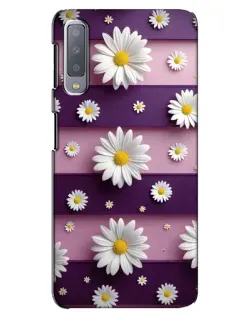 Чехол для Samsung Galaxy A7 2018 (A750) с картинкой «Ромашки на фиолетовом» Чехол для Samsung Galaxy A7 2018 (A750) с картинкой «Ромашки на фиолетовом»