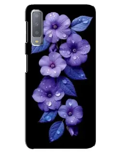 Чохол для Samsung Galaxy A7 2018 (A750) з картинкою «Фіолетові квіти з росою» Чохол для Samsung Galaxy A7 2018 (A750) з картинкою «Фіолетові квіти з росою»