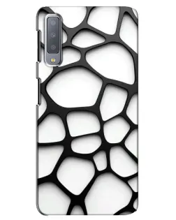 Чохол для Samsung Galaxy A7 2018 (A750) з картинкою «Біла об'ємна сітка» Чохол для Samsung Galaxy A7 2018 (A750) з картинкою «Біла об'ємна сітка»