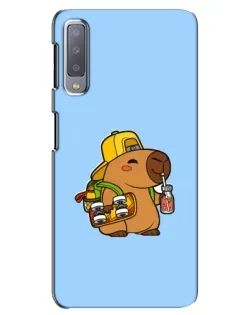 Чехол для Samsung Galaxy A7 2018 (A750) с картинкой «Капибара на скейте» Чехол для Samsung Galaxy A7 2018 (A750) с картинкой «Капибара на скейте»