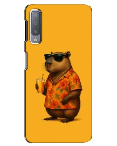 Чехол для Samsung Galaxy A7 2018 (A750) с картинкой «Капибара на отдыхе» Чехол для Samsung Galaxy A7 2018 (A750) с картинкой «Капибара на отдыхе»