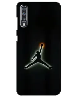 Чехол для Samsung Galaxy A70 2019 (A705F) с картинкой «Jordan Gradient Logo»