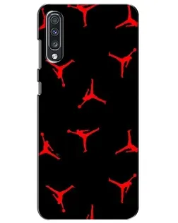 Чехол для Samsung Galaxy A70 2019 (A705F) с картинкой «Jordan Red Pattern»