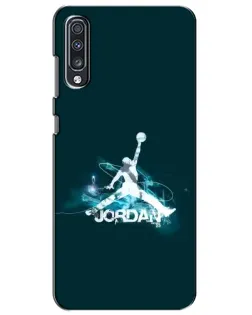 Чехол для Samsung Galaxy A70 2019 (A705F) с картинкой «Jordan Blue Fire» Чехол для Samsung Galaxy A70 2019 (A705F) с картинкой «Jordan Blue Fire»