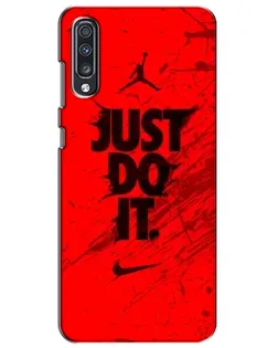 Чехол для Samsung Galaxy A70 2019 (A705F) с картинкой «Nike Just Do It» Чехол для Samsung Galaxy A70 2019 (A705F) с картинкой «Nike Just Do It»