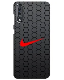 Чехол для Samsung Galaxy A70 2019 (A705F) с картинкой «Nike — карбоновая сетка» Чехол для Samsung Galaxy A70 2019 (A705F) с картинкой «Nike — карбоновая сетка»
