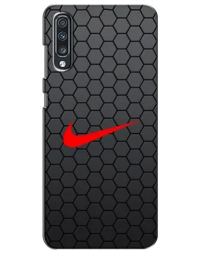 Чехол для Samsung Galaxy A70 2019 (A705F) с картинкой «Nike — карбоновая сетка»