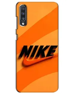 Чехол для Samsung Galaxy A70 2019 (A705F) с картинкой «Оранжевый драйв Nike» Чехол для Samsung Galaxy A70 2019 (A705F) с картинкой «Оранжевый драйв Nike»