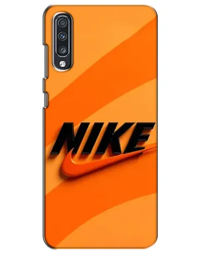 Чехол для Samsung Galaxy A70 2019 (A705F) с картинкой «Оранжевый драйв Nike»