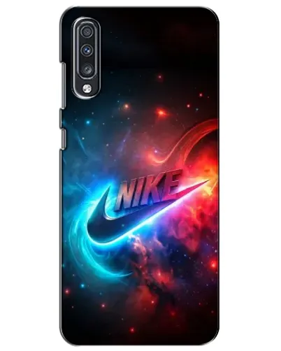 Чехол для Samsung Galaxy A70 2019 (A705F) с картинкой «Огненный логотип Nike»