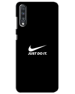 Чехол для Samsung Galaxy A70 2019 (A705F) с картинкой «Минимализм от Nike» Чехол для Samsung Galaxy A70 2019 (A705F) с картинкой «Минимализм от Nike»