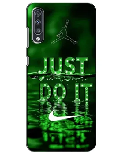 Чехол для Samsung Galaxy A70 2019 (A705F) с картинкой «Зеленый неоновый Nike»