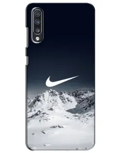 Чехол для Samsung Galaxy A70 2019 (A705F) с картинкой «Nike — зимние горы» Чехол для Samsung Galaxy A70 2019 (A705F) с картинкой «Nike — зимние горы»