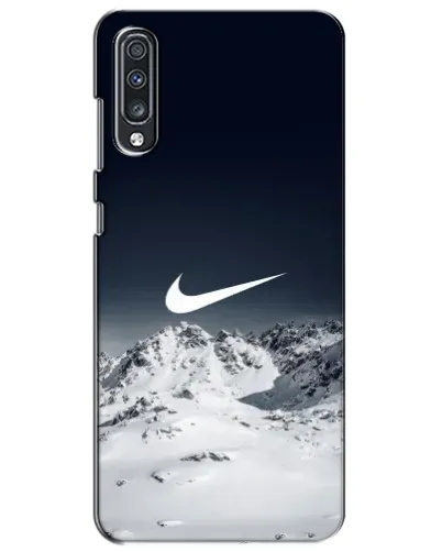 Чехол для Samsung Galaxy A70 2019 (A705F) с картинкой «Nike — зимние горы»