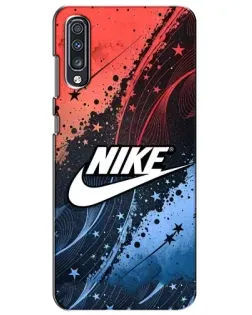 Чехол для Samsung Galaxy A70 2019 (A705F) с картинкой «Градиентный принт Найк» Чехол для Samsung Galaxy A70 2019 (A705F) с картинкой «Градиентный принт Найк»