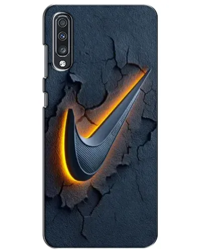 Чехол для Samsung Galaxy A70 2019 (A705F) с картинкой «Объемный логотип Найк»