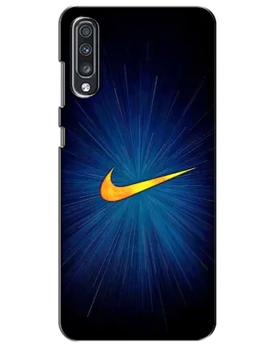 Чехол для Samsung Galaxy A70 2019 (A705F) с картинкой «Синий пульс Nike» Чехол для Samsung Galaxy A70 2019 (A705F) с картинкой «Синий пульс Nike»