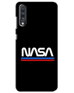 Чехол для Samsung Galaxy A70 2019 (A705F) с картинкой «NASA — классика Red Blue» Чехол для Samsung Galaxy A70 2019 (A705F) с картинкой «NASA — классика Red Blue»