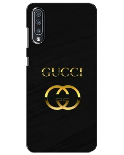 Чехол для Samsung Galaxy A70 2019 (A705F) с картинкой «Золотой логотип Gucci»