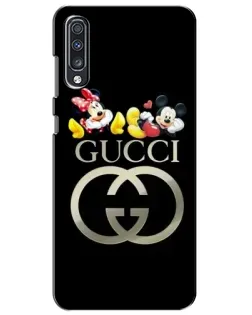 Чехол для Samsung Galaxy A70 2019 (A705F) с картинкой «Gucci — герои Disney»