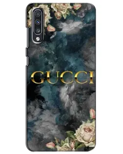 Чехол для Samsung Galaxy A70 2019 (A705F) с картинкой «Абстрактные цветы Gucci»