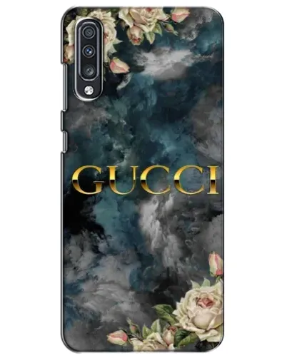 Чехол для Samsung Galaxy A70 2019 (A705F) с картинкой «Абстрактные цветы Gucci»