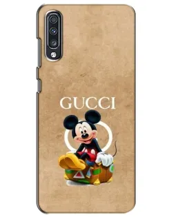 Чехол для Samsung Galaxy A70 2019 (A705F) с картинкой «Микки Маус Gucci — крафт»