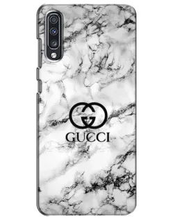 Чехол для Samsung Galaxy A70 2019 (A705F) с картинкой «Gucci — мраморный шик»