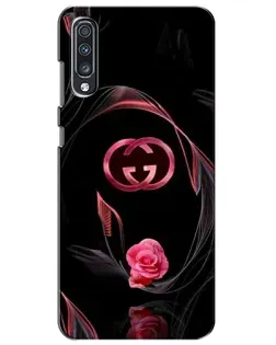 Чехол для Samsung Galaxy A70 2019 (A705F) с картинкой «Gucci — неоновая роза»