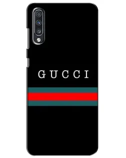 Чехол для Samsung Galaxy A70 2019 (A705F) с картинкой «Gucci — красный пояс»