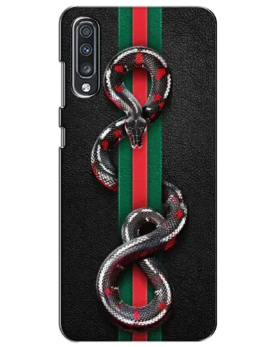 Чехол для Samsung Galaxy A70 2019 (A705F) с картинкой «Gucci — змея на полосе» Чехол для Samsung Galaxy A70 2019 (A705F) с картинкой «Gucci — змея на полосе»