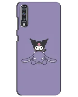 Чехол для Samsung Galaxy A70 2019 (A705F) с картинкой «Kuromi на лиловом фоне» Чехол для Samsung Galaxy A70 2019 (A705F) с картинкой «Kuromi на лиловом фоне»