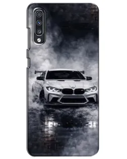 Чехол для Samsung Galaxy A70 2019 (A705F) с картинкой «BMW сквозь туман»