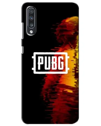 Чехол для Samsung Galaxy A70 2019 (A705F) с картинкой «Яркий логотип PUBG»