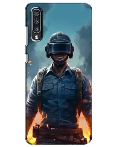 Чехол для Samsung Galaxy A70 2019 (A705F) с картинкой «PUBG — реалистичный герой»