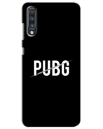 Чехол для Samsung Galaxy A70 2019 (A705F) с картинкой «PUBG — белый логотип»