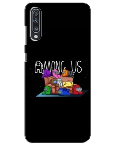 Чехол для Samsung Galaxy A70 2019 (A705F) с картинкой «Логотип Among Us» Чехол для Samsung Galaxy A70 2019 (A705F) с картинкой «Логотип Among Us»