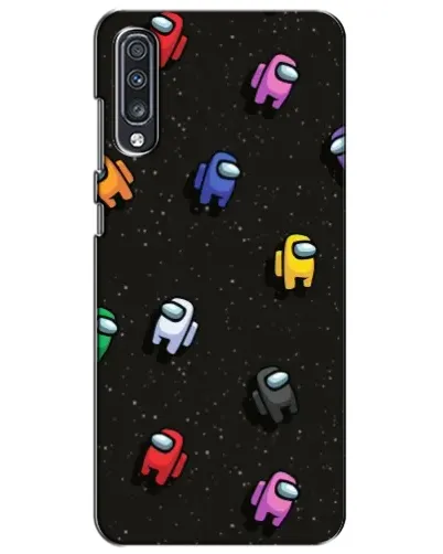 Чехол для Samsung Galaxy A70 2019 (A705F) с картинкой «Космический паттерн Among Us» Чехол для Samsung Galaxy A70 2019 (A705F) с картинкой «Космический паттерн Among Us»