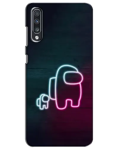 Чехол для Samsung Galaxy A70 2019 (A705F) с картинкой «Among Us неон-арт» Чехол для Samsung Galaxy A70 2019 (A705F) с картинкой «Among Us неон-арт»