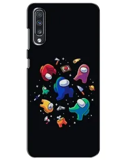Чехол для Samsung Galaxy A70 2019 (A705F) с картинкой «Among Us космос» Чехол для Samsung Galaxy A70 2019 (A705F) с картинкой «Among Us космос»