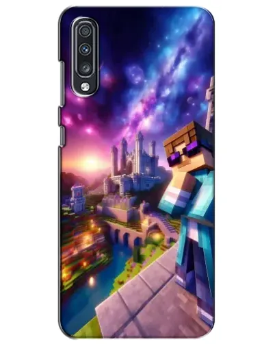 Чехол для Samsung Galaxy A70 2019 (A705F) с картинкой «Стив и космос»