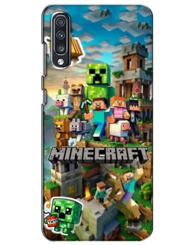 Чехол для Samsung Galaxy A70 2019 (A705F) с картинкой «Замок Minecraft»