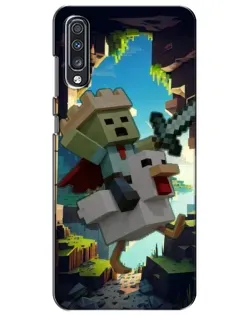 Чехол для Samsung Galaxy A70 2019 (A705F) с картинкой «Стив и гусь» Чехол для Samsung Galaxy A70 2019 (A705F) с картинкой «Стив и гусь»