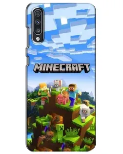 Чехол для Samsung Galaxy A70 2019 (A705F) с картинкой «Minecraft классический мир» Чехол для Samsung Galaxy A70 2019 (A705F) с картинкой «Minecraft классический мир»