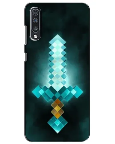 Чехол для Samsung Galaxy A70 2019 (A705F) с картинкой «Алмазный меч неон»