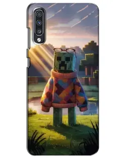 Чехол для Samsung Galaxy A70 2019 (A705F) с картинкой «Крипер в свитере» Чехол для Samsung Galaxy A70 2019 (A705F) с картинкой «Крипер в свитере»