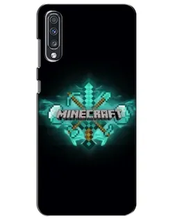 Чехол для Samsung Galaxy A70 2019 (A705F) с картинкой «Minecraft Diamond лого» Чехол для Samsung Galaxy A70 2019 (A705F) с картинкой «Minecraft Diamond лого»