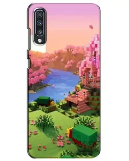 Чехол для Samsung Galaxy A70 2019 (A705F) с картинкой «Розовое дерево Minecraft» Чехол для Samsung Galaxy A70 2019 (A705F) с картинкой «Розовое дерево Minecraft»