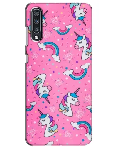 Чехол для Samsung Galaxy A70 2019 (A705F) с картинкой «Unicorn паттерн розовый» Чехол для Samsung Galaxy A70 2019 (A705F) с картинкой «Unicorn паттерн розовый»